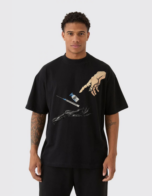 Divine Touch – Premium T-Shirt Graphic Tee (All-Body Fit | Front Design)