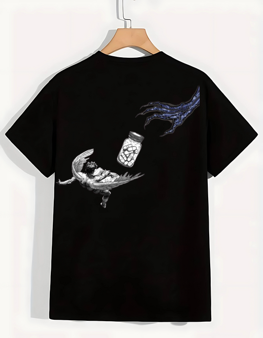 “Dark Claw Oversized Graphic Tee – Streetwear Edition”