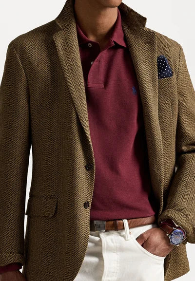 Polo  LONG SLEEVE - Langærmet T-shirt - spring wine heather