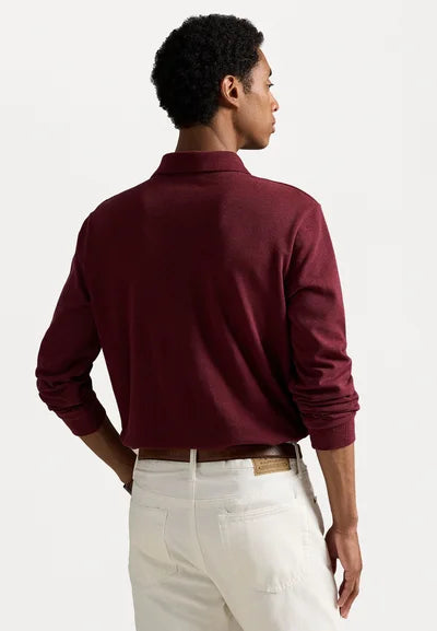Polo  LONG SLEEVE - Langærmet T-shirt - spring wine heather