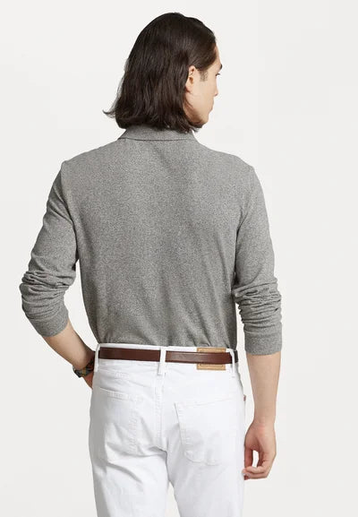 Polo  LONG SLEEVE - Langærmet T-shirt - canterbury heather