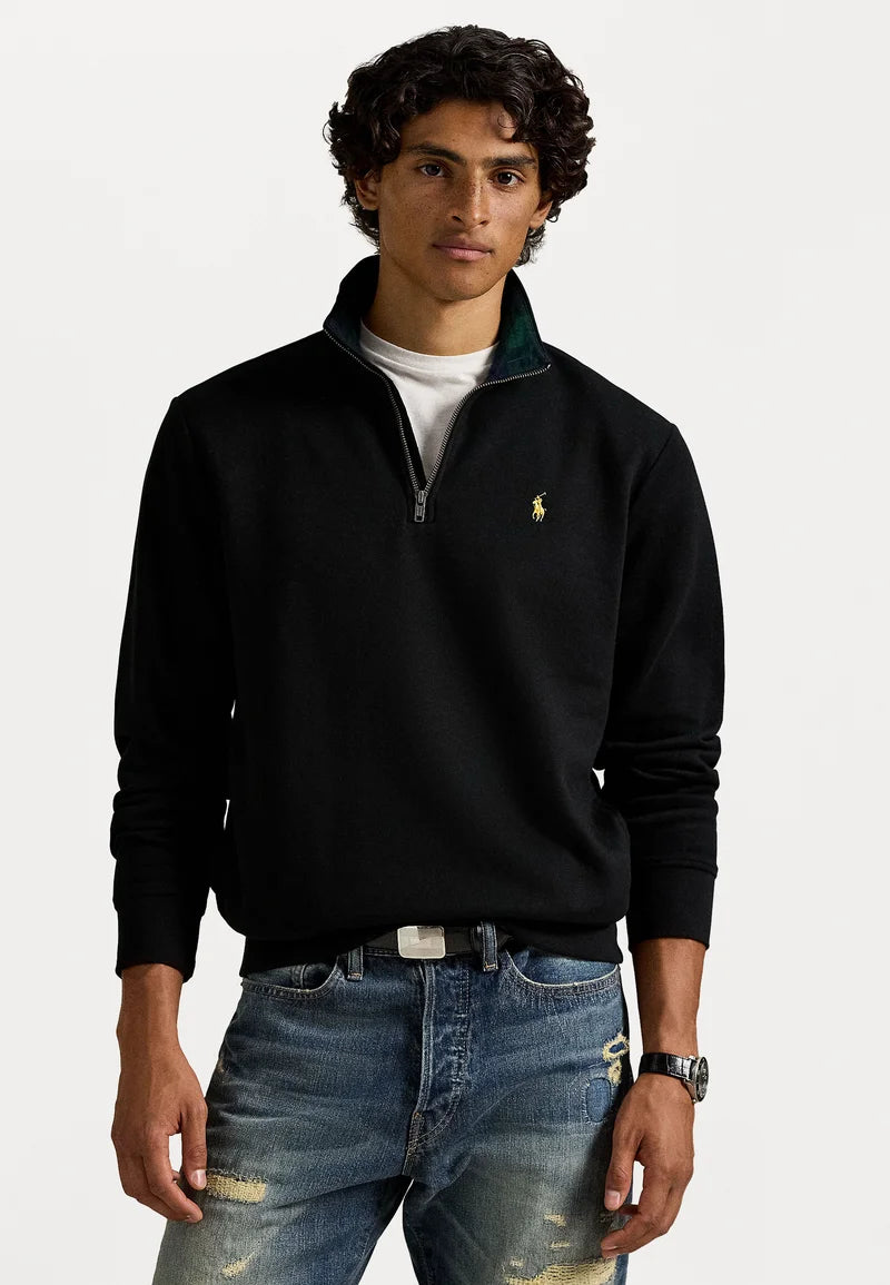 Polo  THE RL QUARTER ZIP SWEATSHIRT - Sweatshirt - black