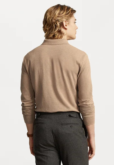 Polo  LONG SLEEVE - Langærmet T-shirt - grey cloud heather