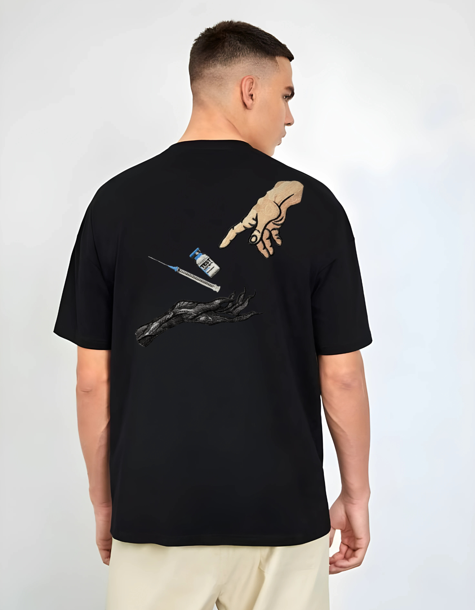 Divine Touch – Premium T-Shirt Graphic Tee (All-Body Fit | Back Design)