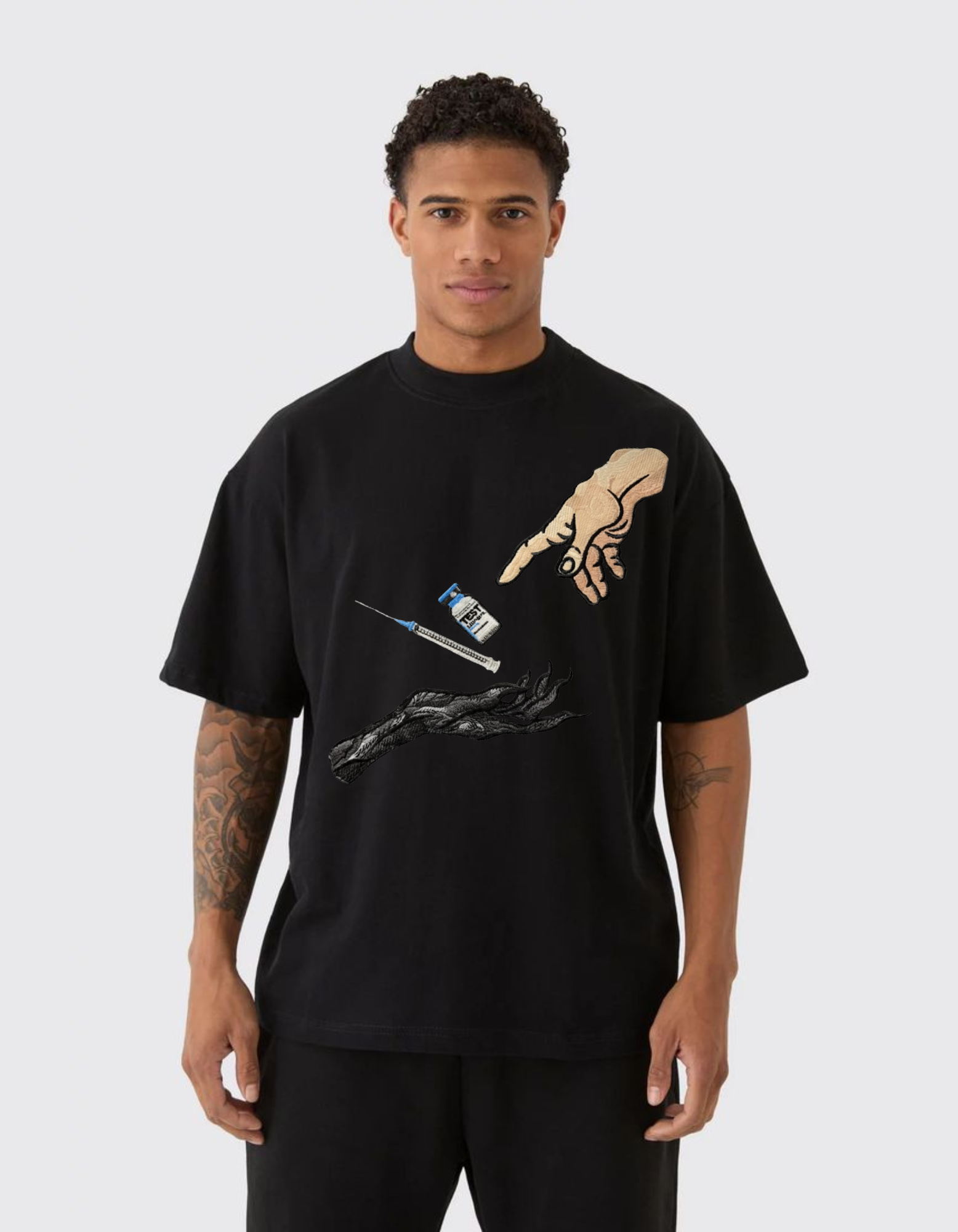 Divine Touch – Premium T-Shirt Graphic Tee (All-Body Fit | Front Design)