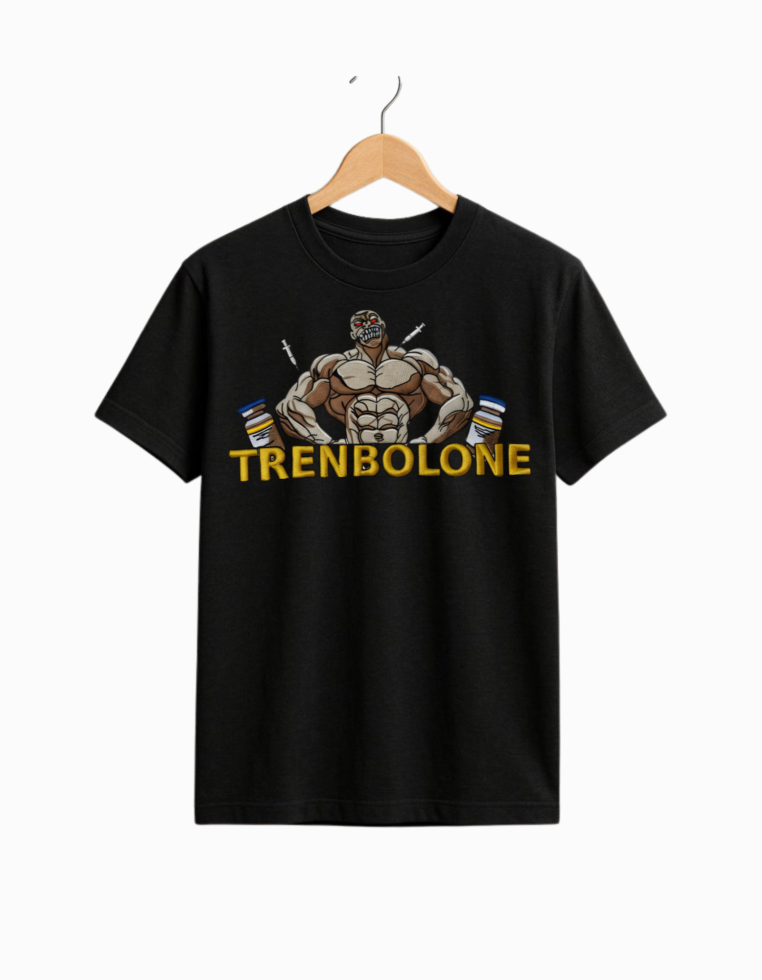 Trenbolone Embroidery Print Oversized T-Shirt