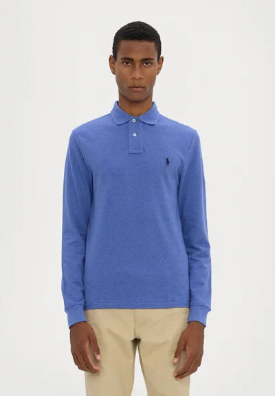 Polo  LONG SLEEVE - Langærmet T-shirt - faded royal heather