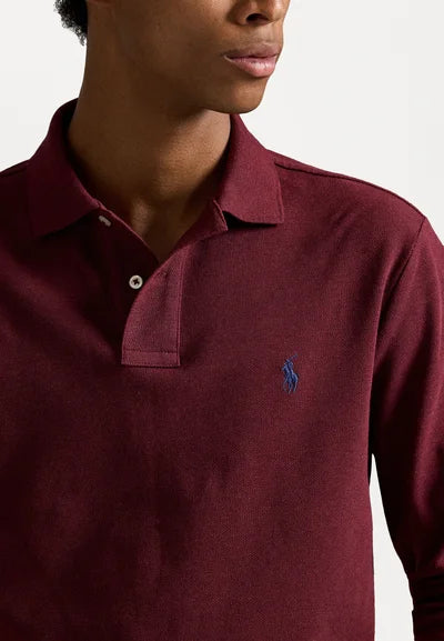 Polo  LONG SLEEVE - Langærmet T-shirt - spring wine heather