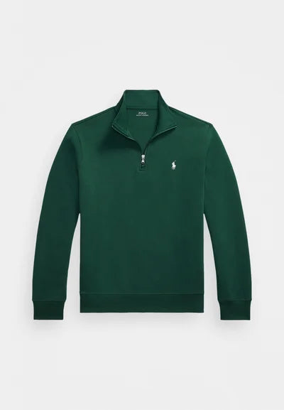 Polo DOUBLE-KNIT QUARTER-ZIP PULLOVER - Sweatshirt - vintage pine