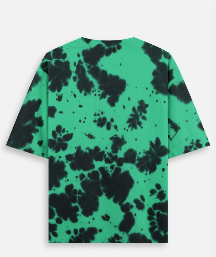 LORDZA Signature Emblem Oversized Standard Crew T-Shirt Oversized Standard T-ShirtTie Dye Oversized T-Shirt
