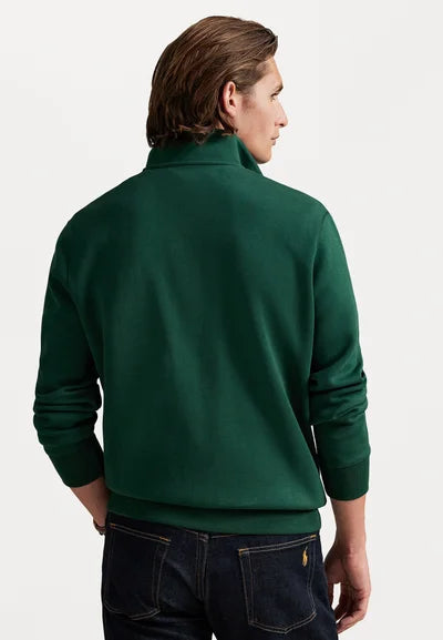 Polo DOUBLE-KNIT QUARTER-ZIP PULLOVER - Sweatshirt - vintage pine