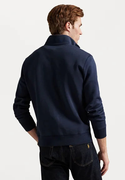 Polo DOUBLE-KNIT QUARTER-ZIP PULLOVER - Sweatshirt - aviator navy