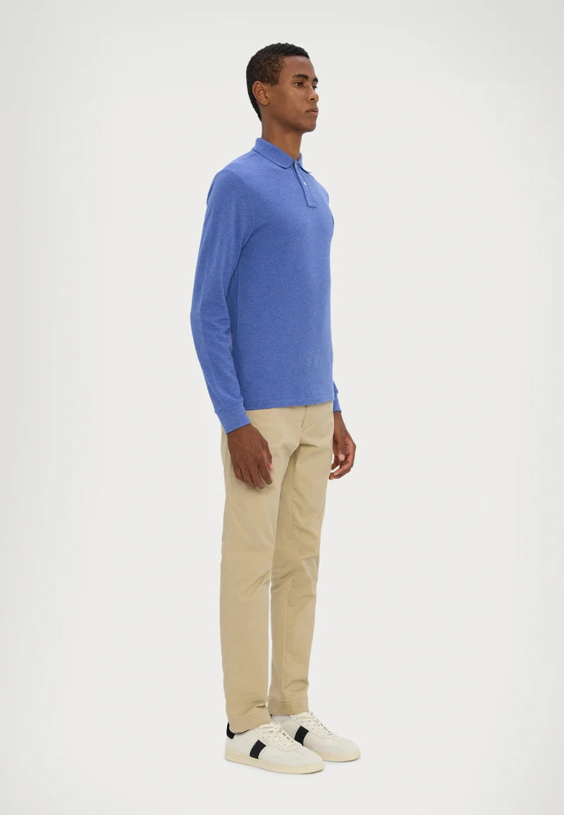 Polo  LONG SLEEVE - Langærmet T-shirt - faded royal heather