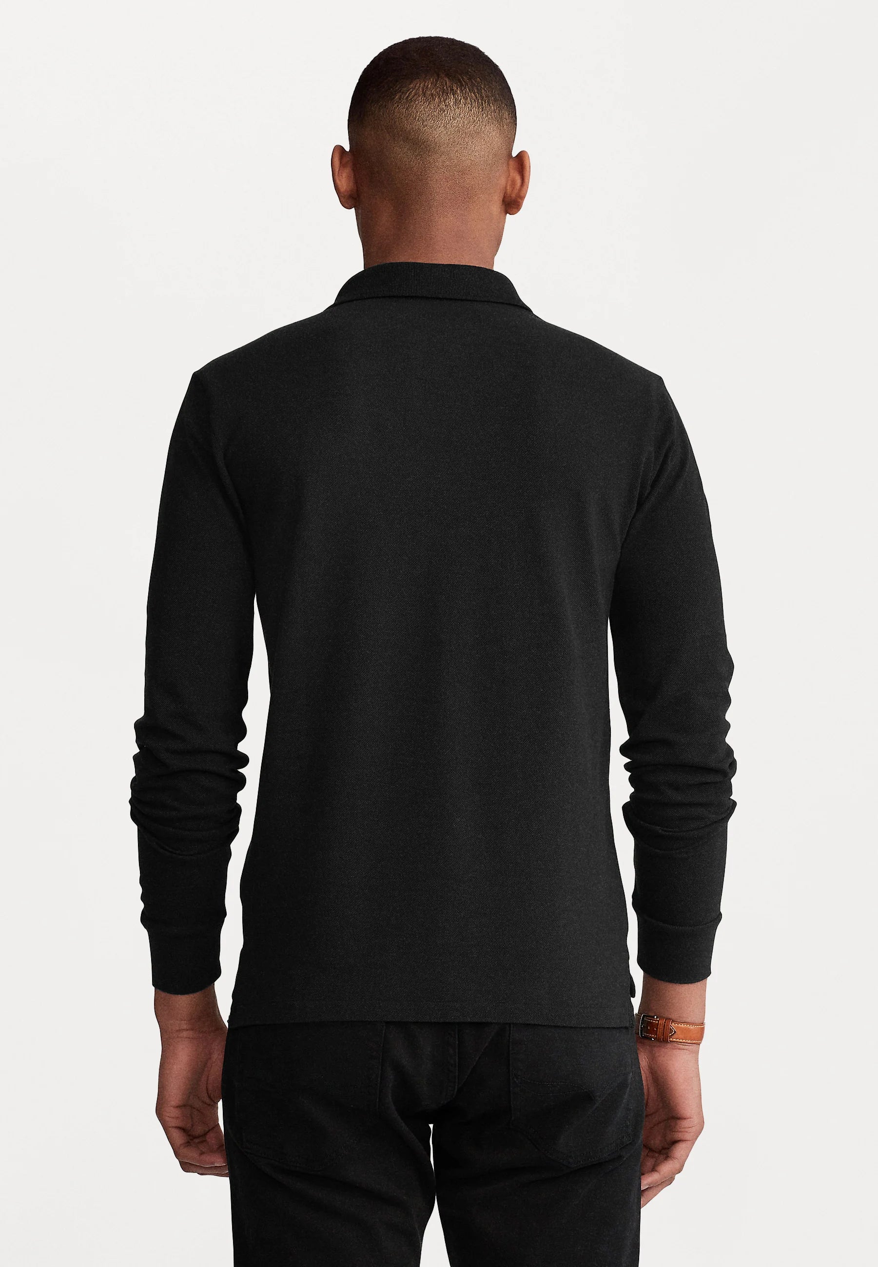 Polo  LONG SLEEVE - Langærmet T-shirt - black