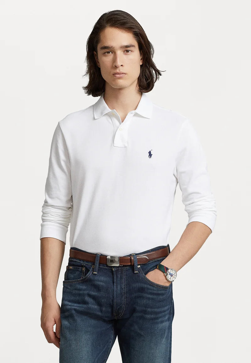 Polo  LONG SLEEVE - Langærmet T-shirt - white