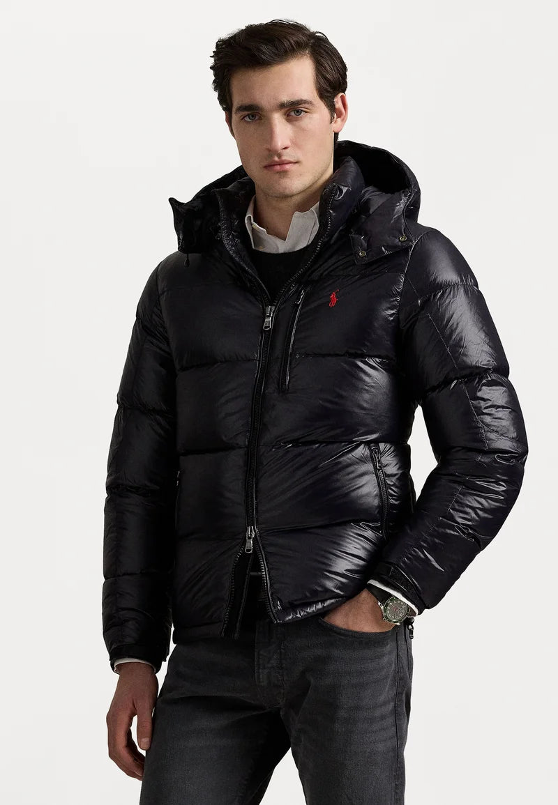 Polo  THE GORHAM GLOSSED DOWN JACKET - Down jackets - black