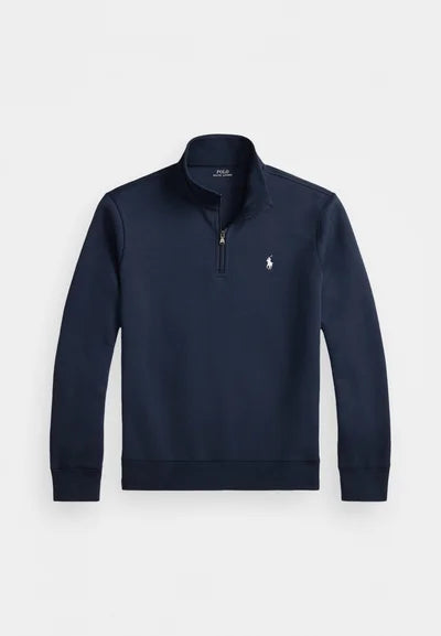 Polo DOUBLE-KNIT QUARTER-ZIP PULLOVER - Sweatshirt - aviator navy