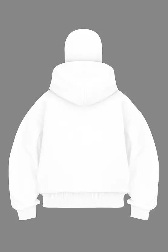 Black Balaclava Double Zip Oversized Hoodie