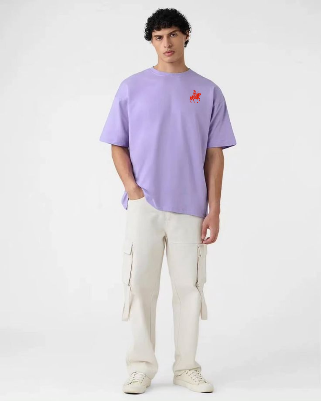 LORDZA Signature Emblem Oversized Standard Crew T-Shirt Oversized Standard T-Shirt