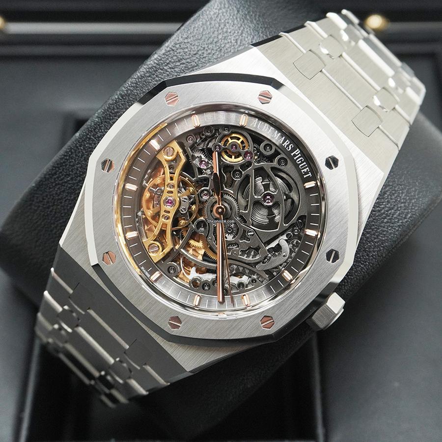 Audemars Piguet Royal Oak Skeleton Automatic Watch – Stainless Steel Case & Bracelet with Openworked Dial Limited Offer
