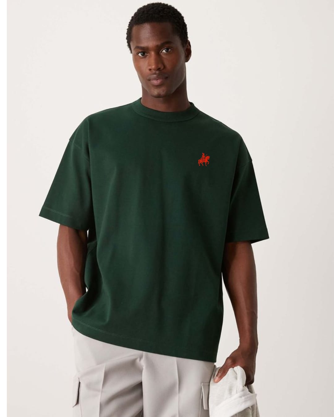 LORDZA Signature Emblem Oversized Standard Crew T-Shirt Oversized Standard T-Shirt