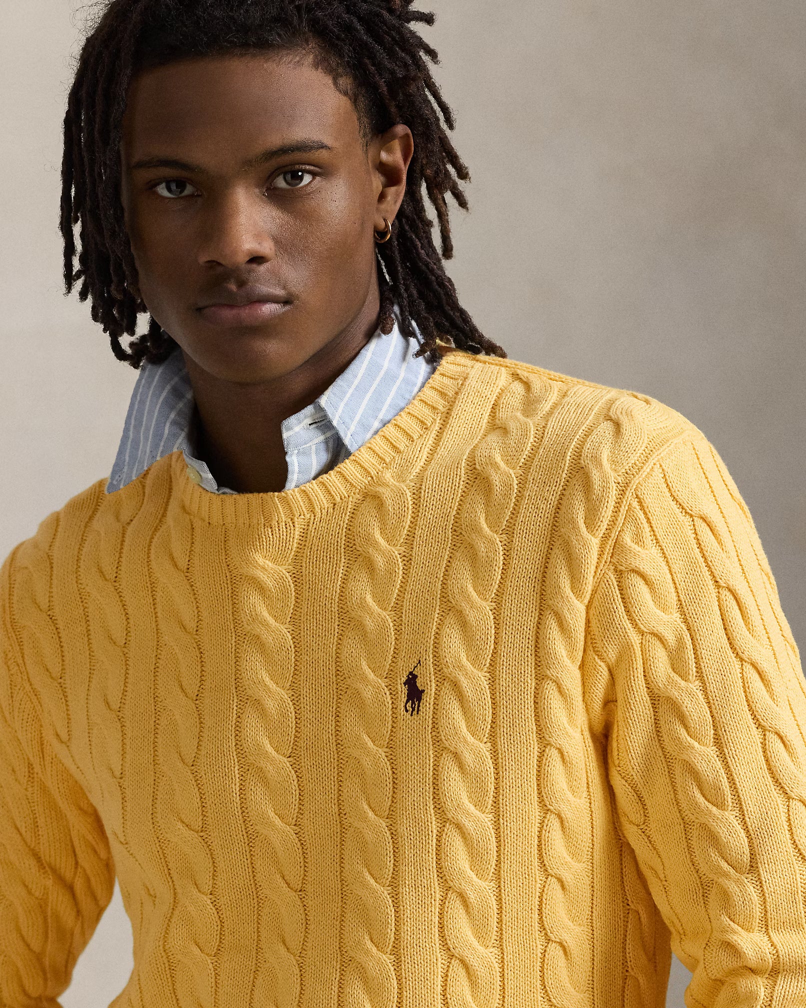 Cable-Knit Cotton Jumper