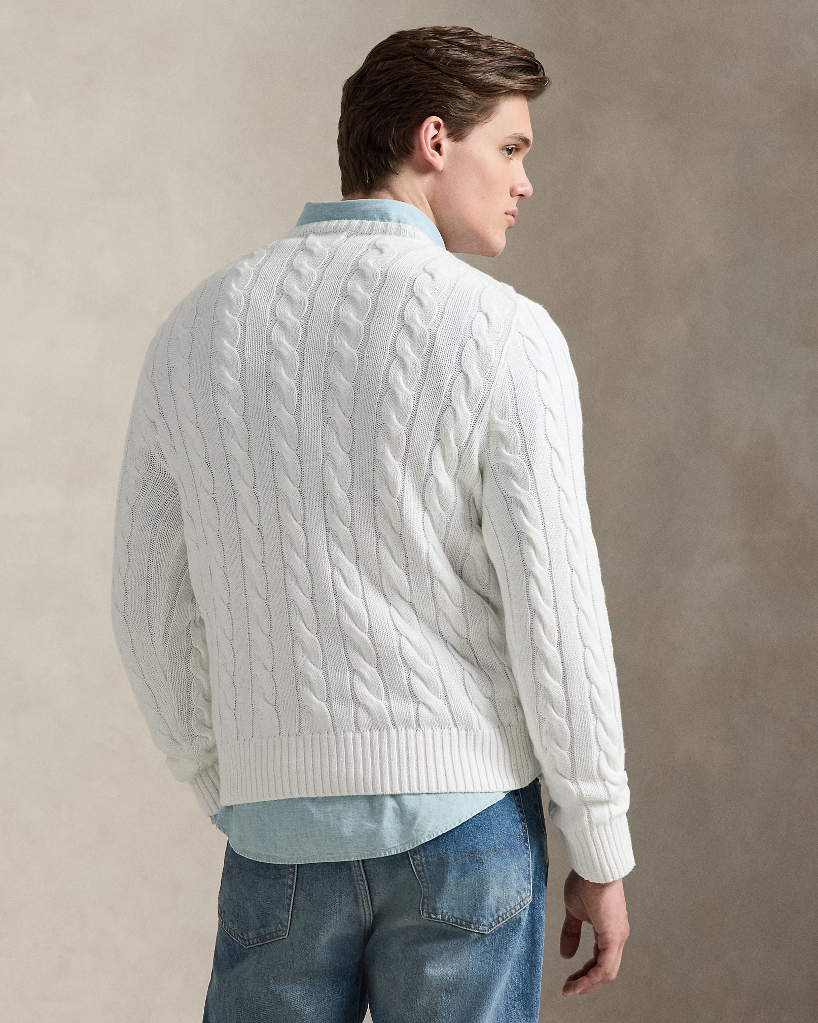 polo ralph lauren cable-knit cotton sweater