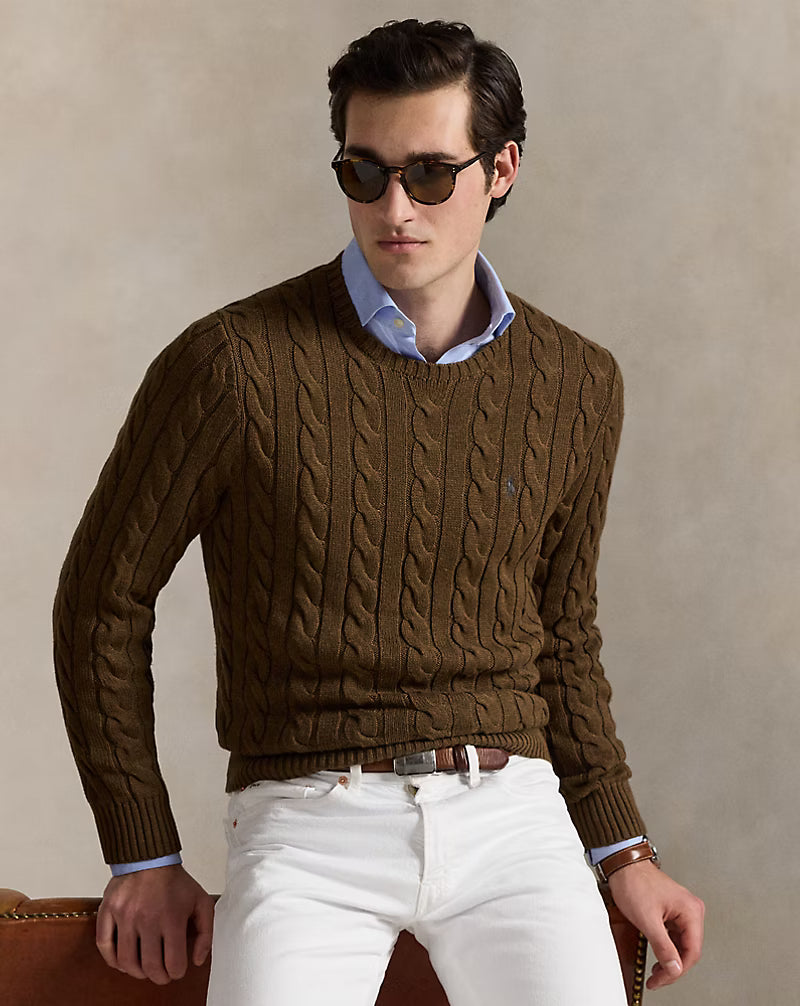Cable-Knit Cotton Jumper