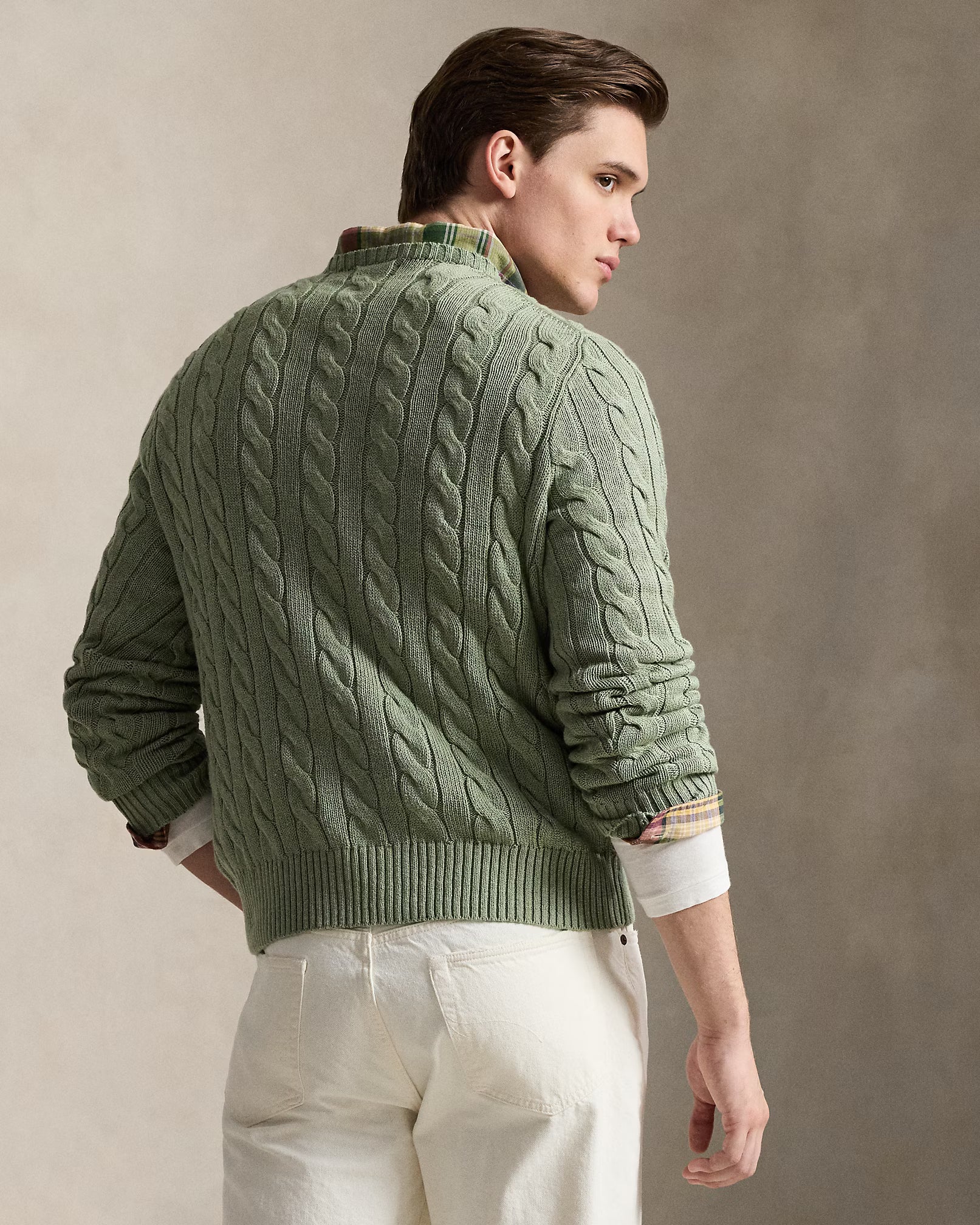 Cable-Knit Cotton Jumper