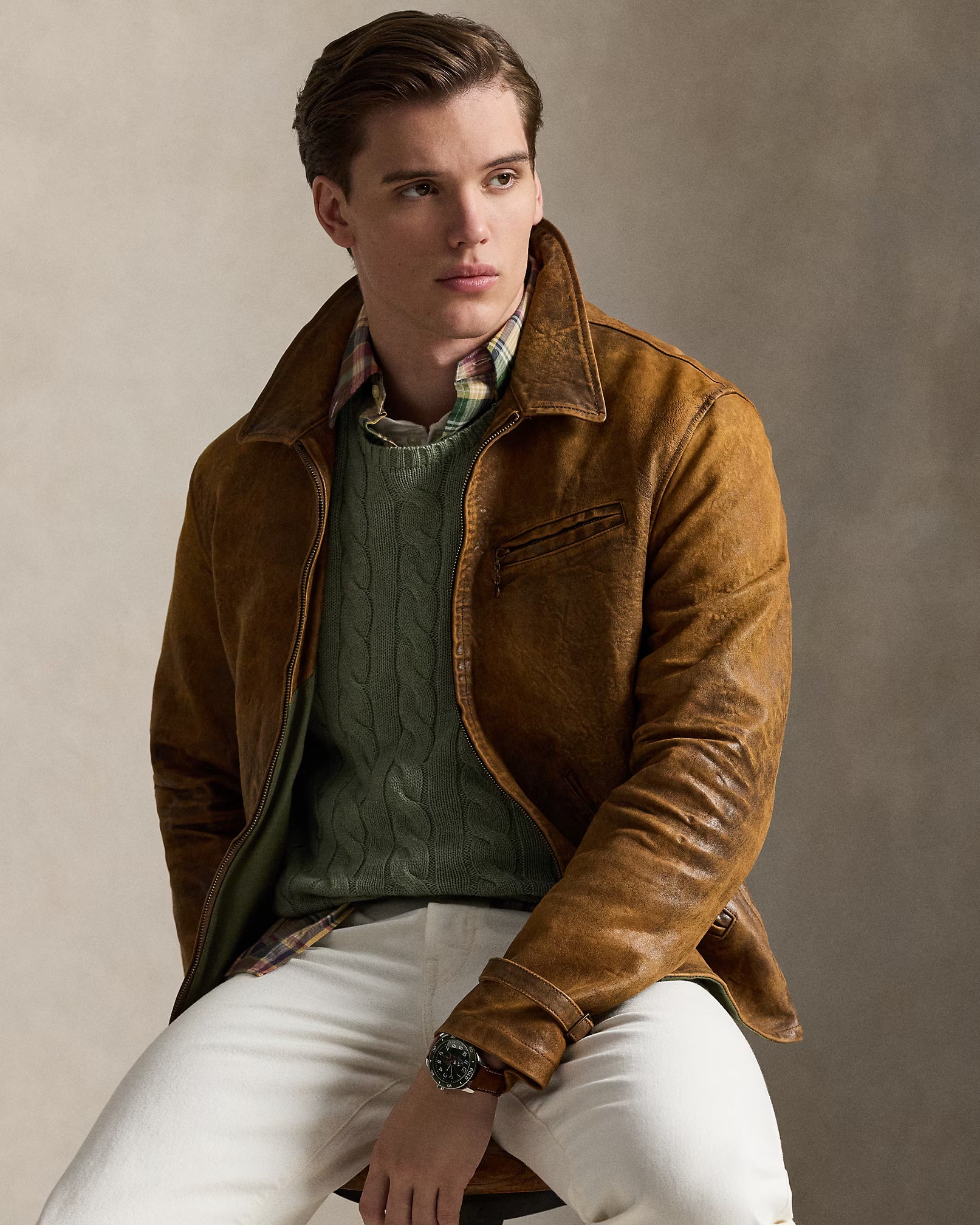 Cable-Knit Cotton Jumper