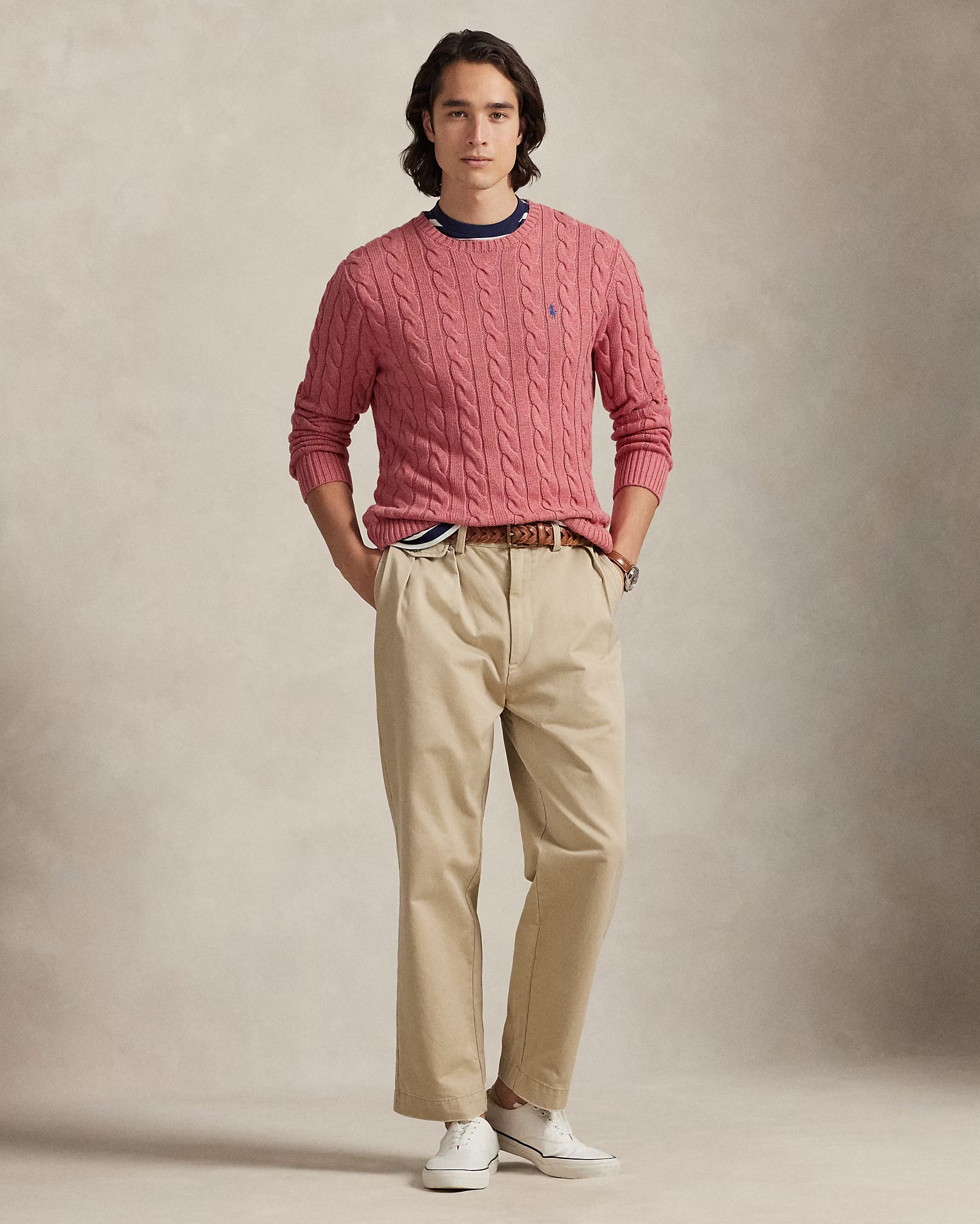 Cable-Knit Cotton Jumper