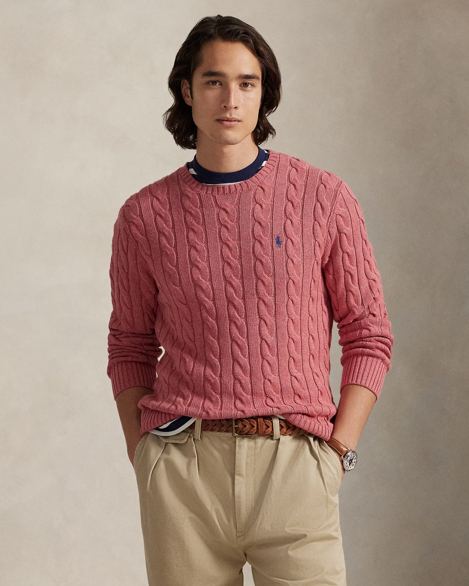 Cable-Knit Cotton Jumper