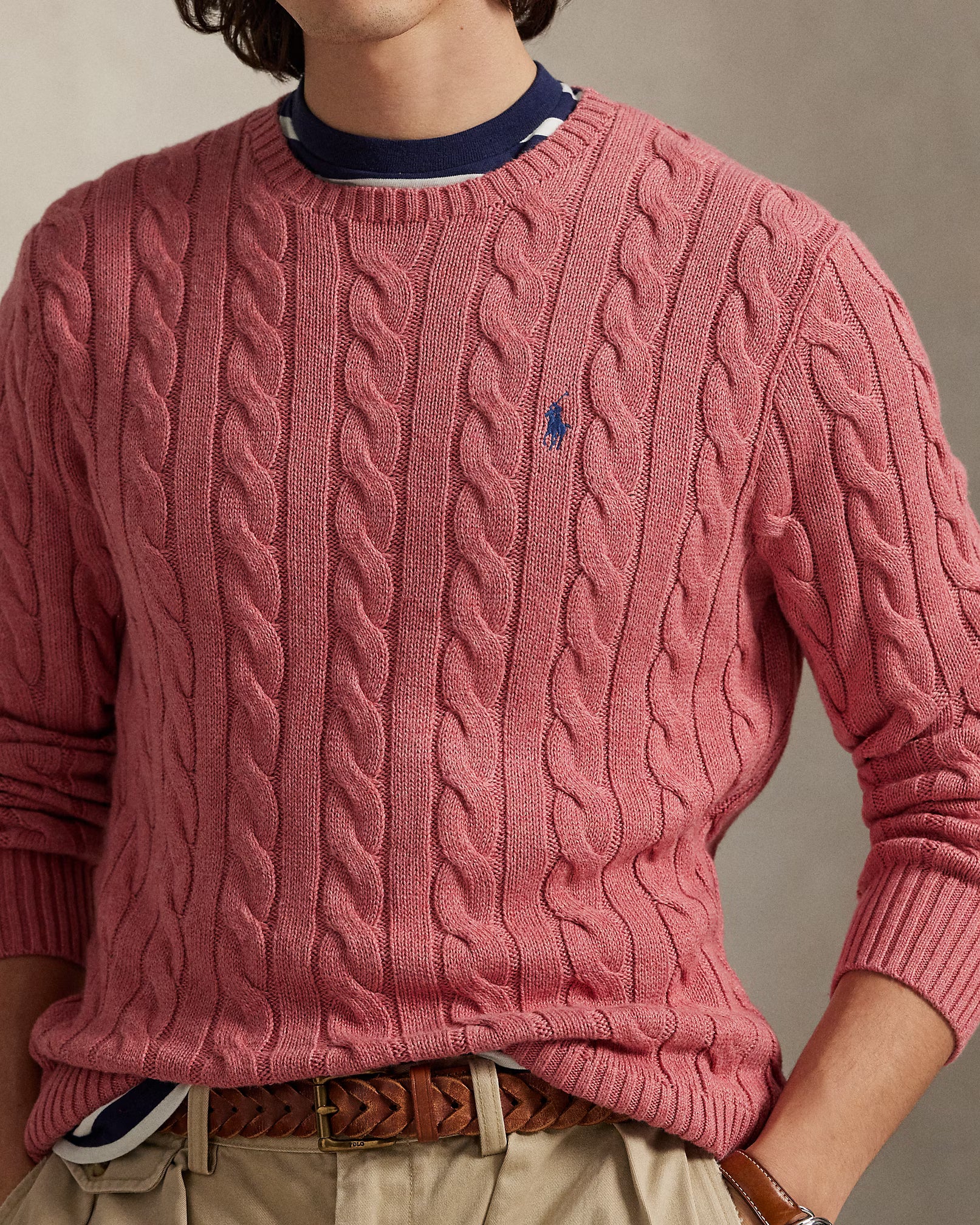 Cable-Knit Cotton Jumper