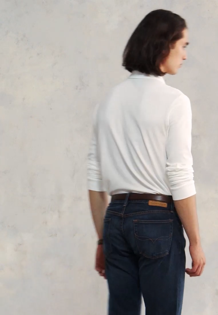 Polo  LONG SLEEVE - Langærmet T-shirt - white